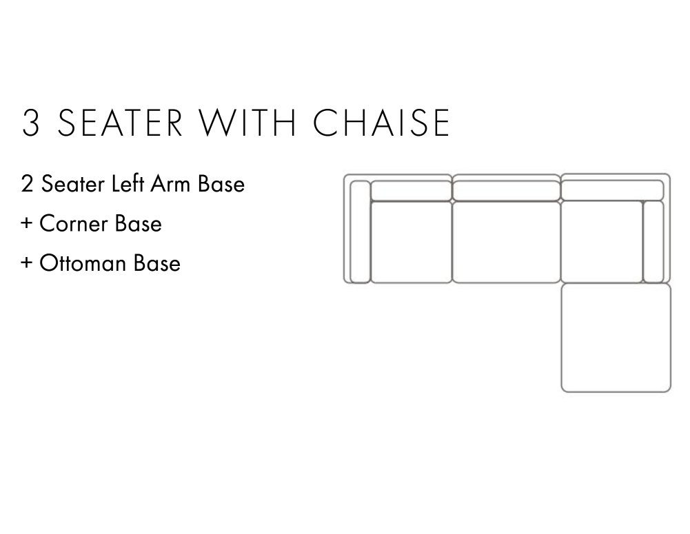 Aura 3 Seater with Chaise