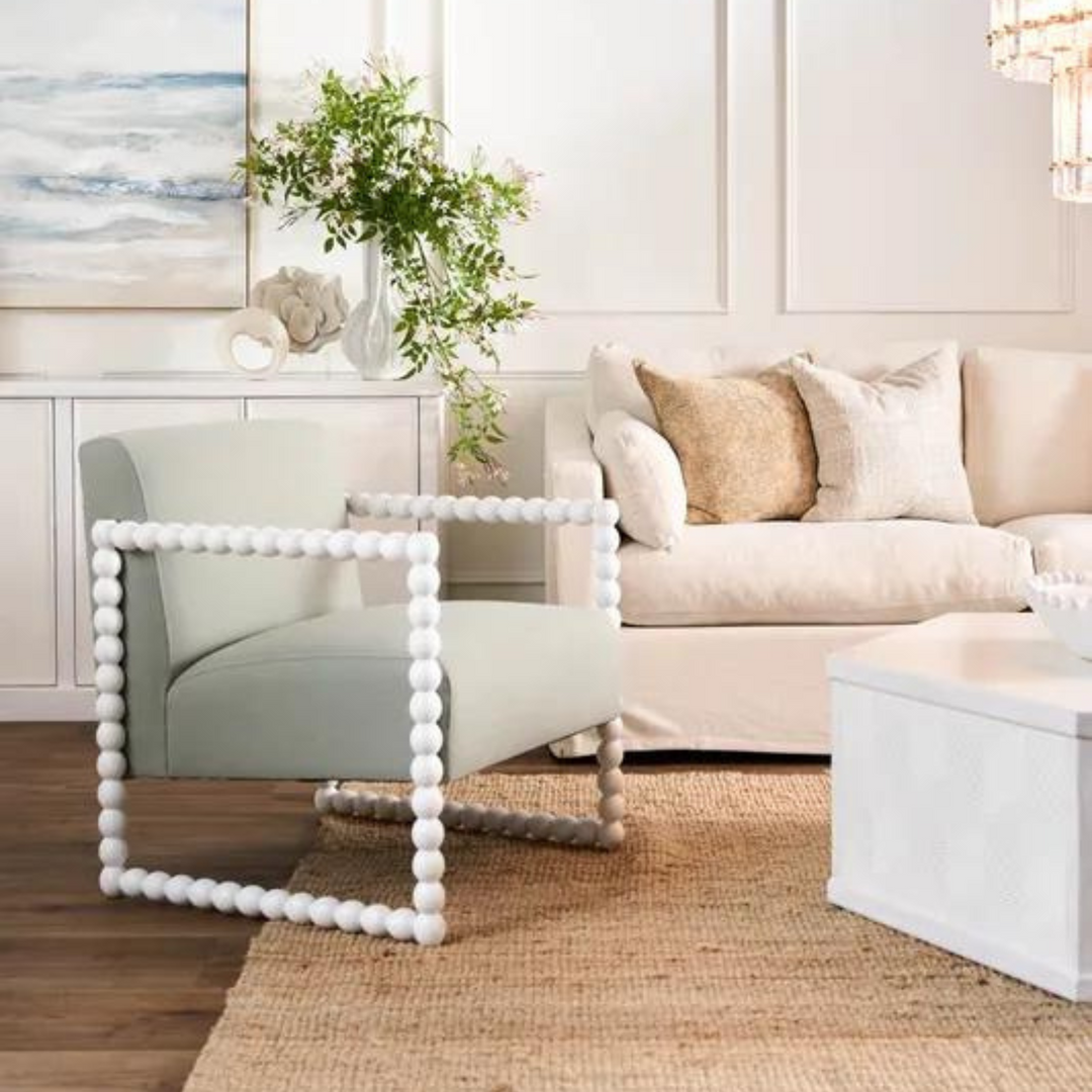 Coral On Crystal White