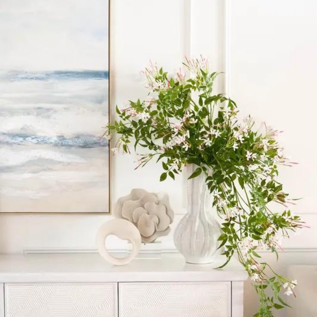 Coral On Crystal White