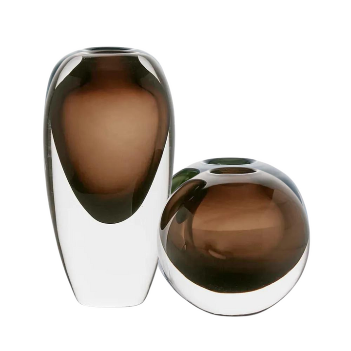 Jaylen Vase Round Amber