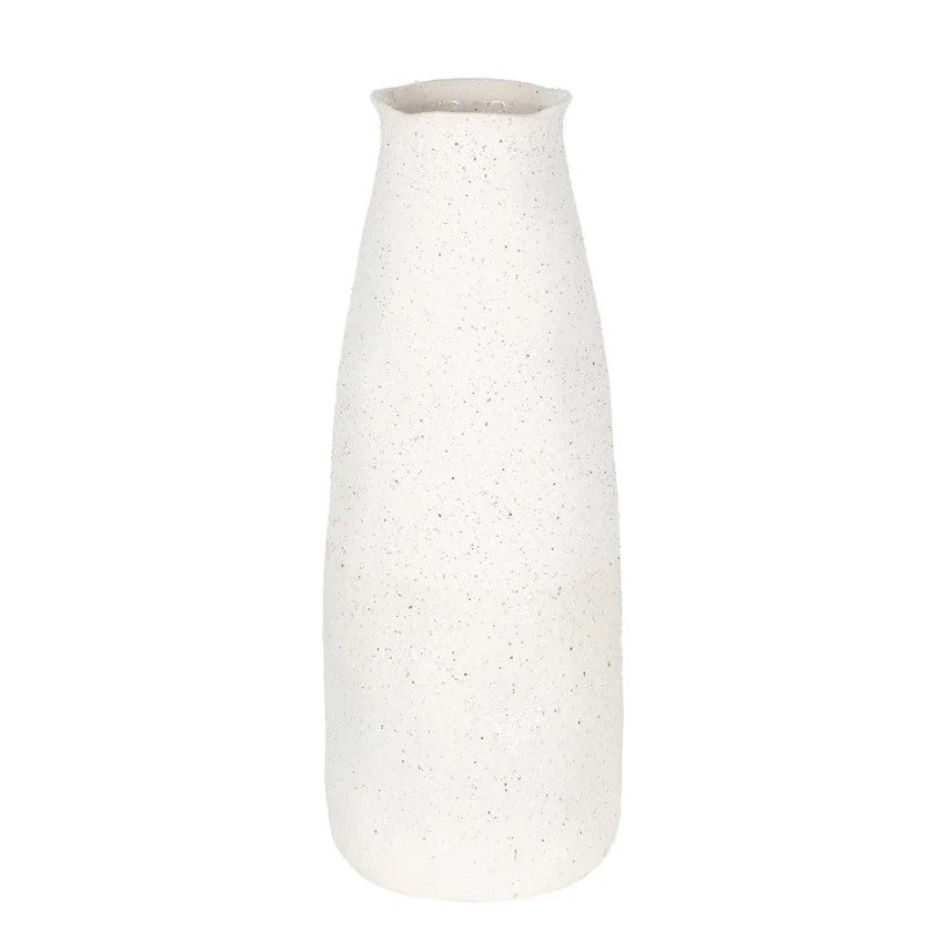 Tuba Ceramic Vase Large White