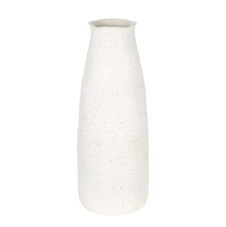 Tuba Ceramic Vase Large White