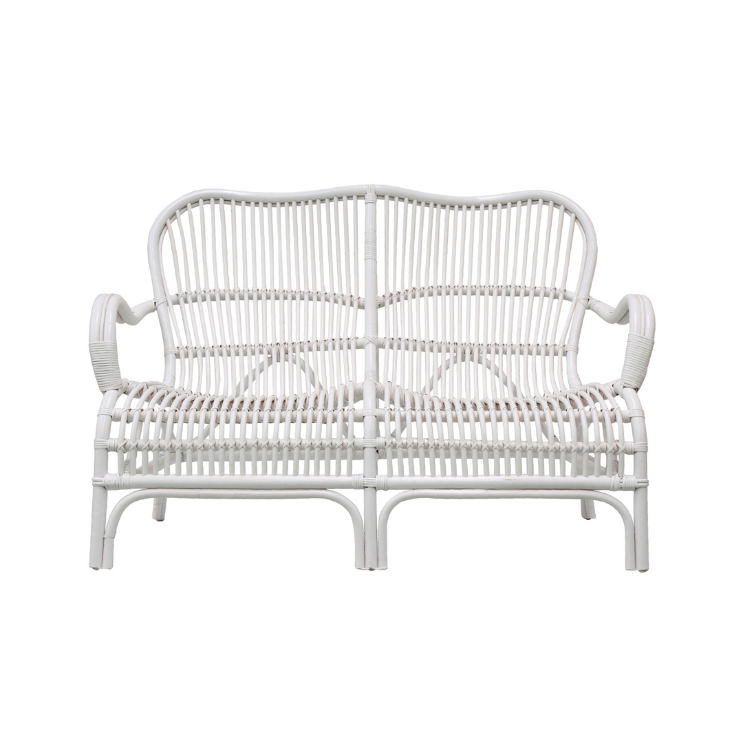 Seville Rattan Two Seater White