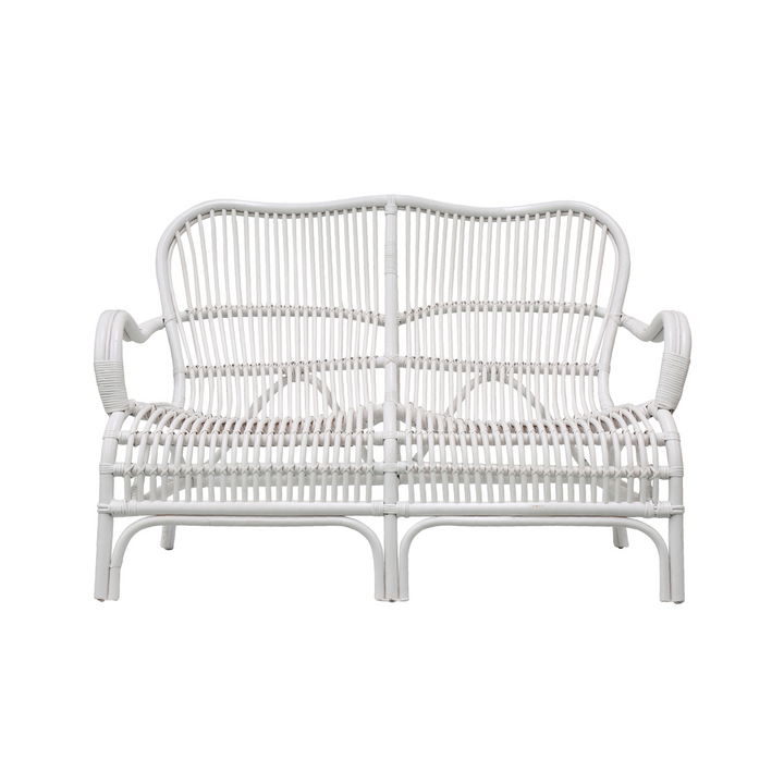 Seville Rattan Two Seater White