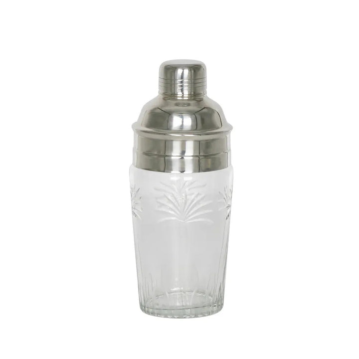 Minerva Palm Glass Cocktail Shaker