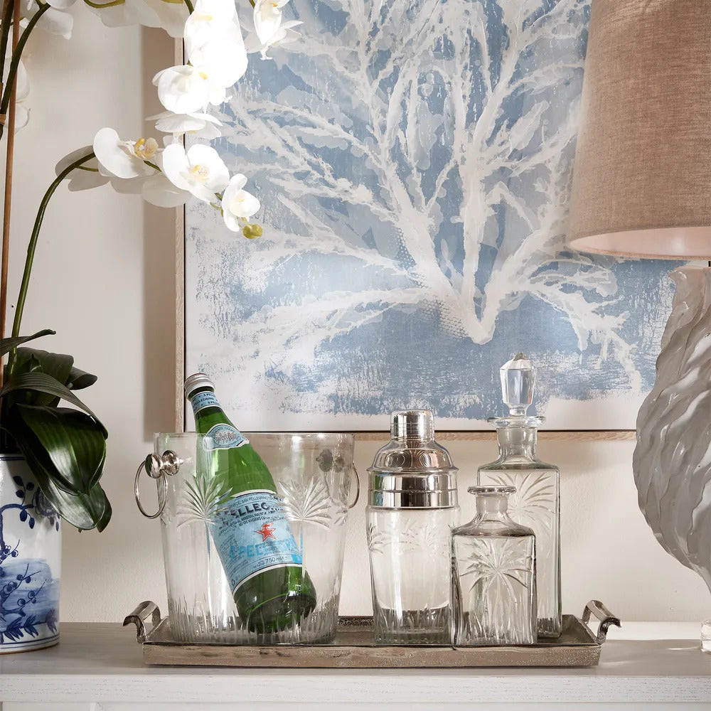 Minerva Palm Glass Cocktail Shaker