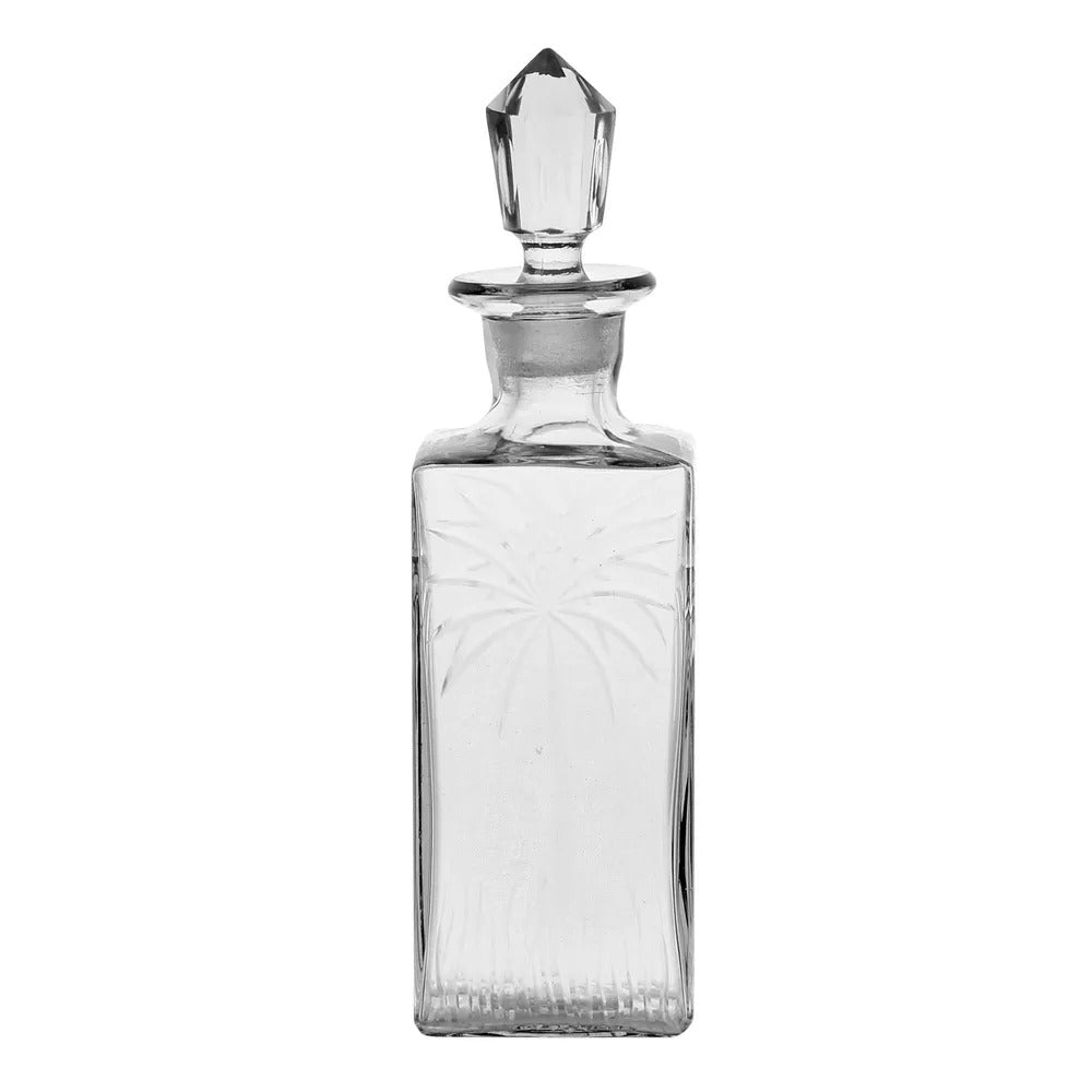 Minerva Palm Glass Decanter Large