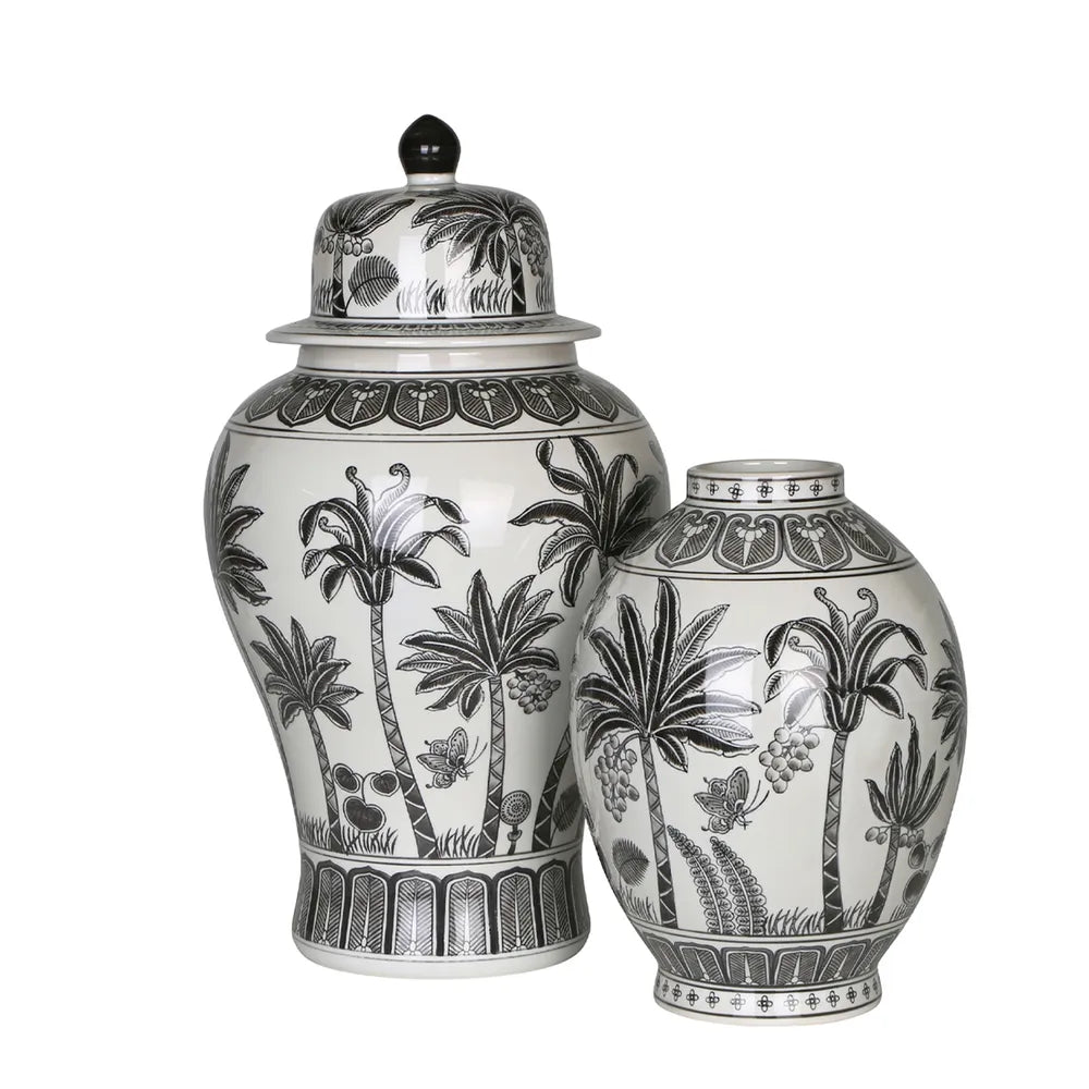 Amara Plantation Temple Jar Black