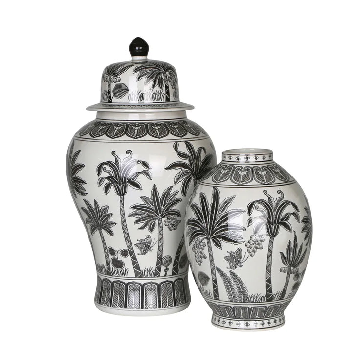 Amara Plantation Temple Jar Black