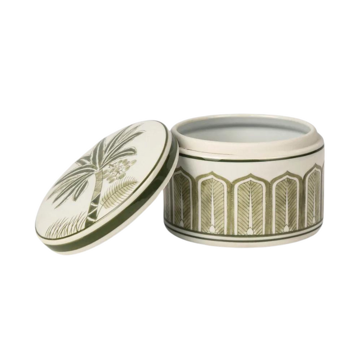 Plantation Trinket Box Green