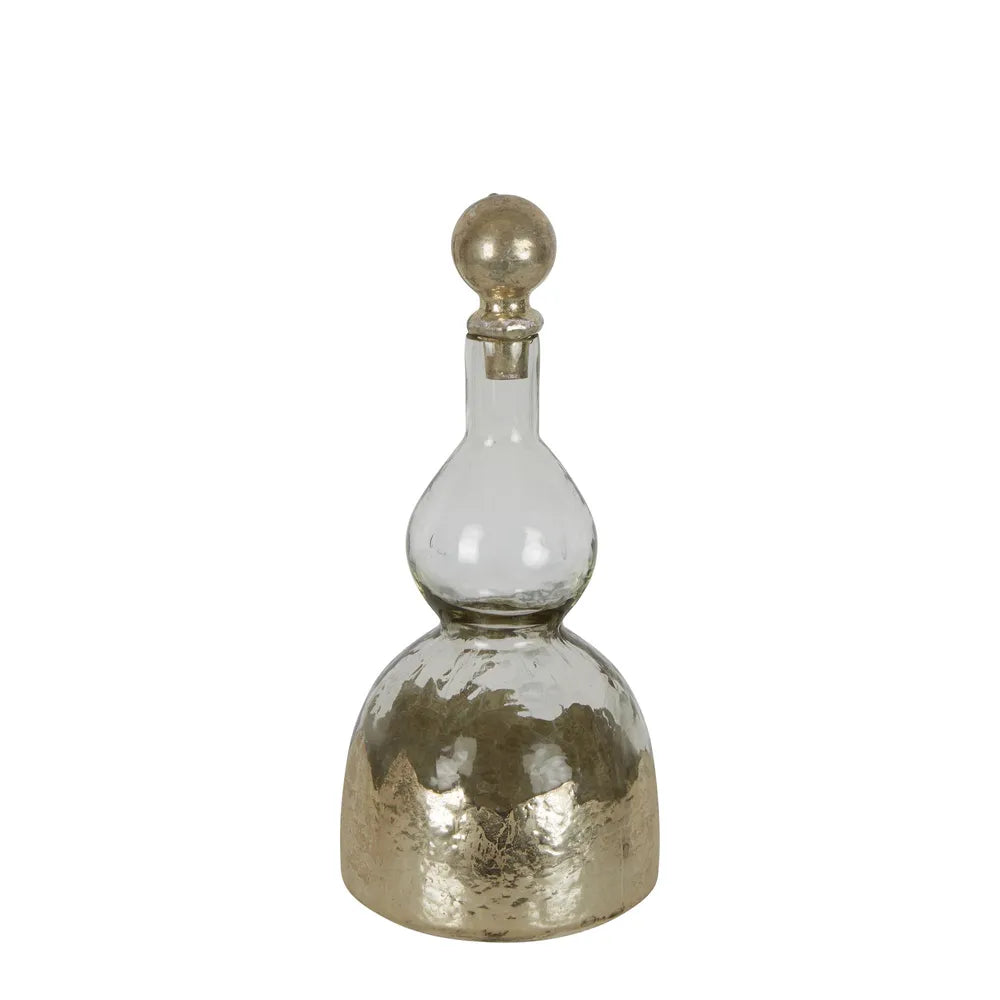 Genie Glass Decanter Gold Medium