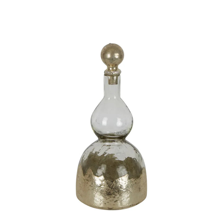 Genie Glass Decanter Gold Medium