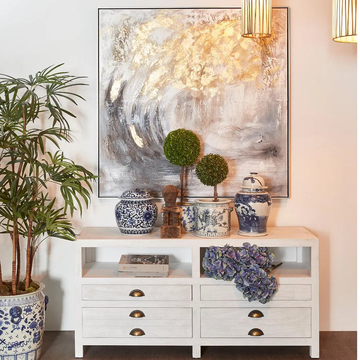 Storm Oil Painting on Canvas With Frame