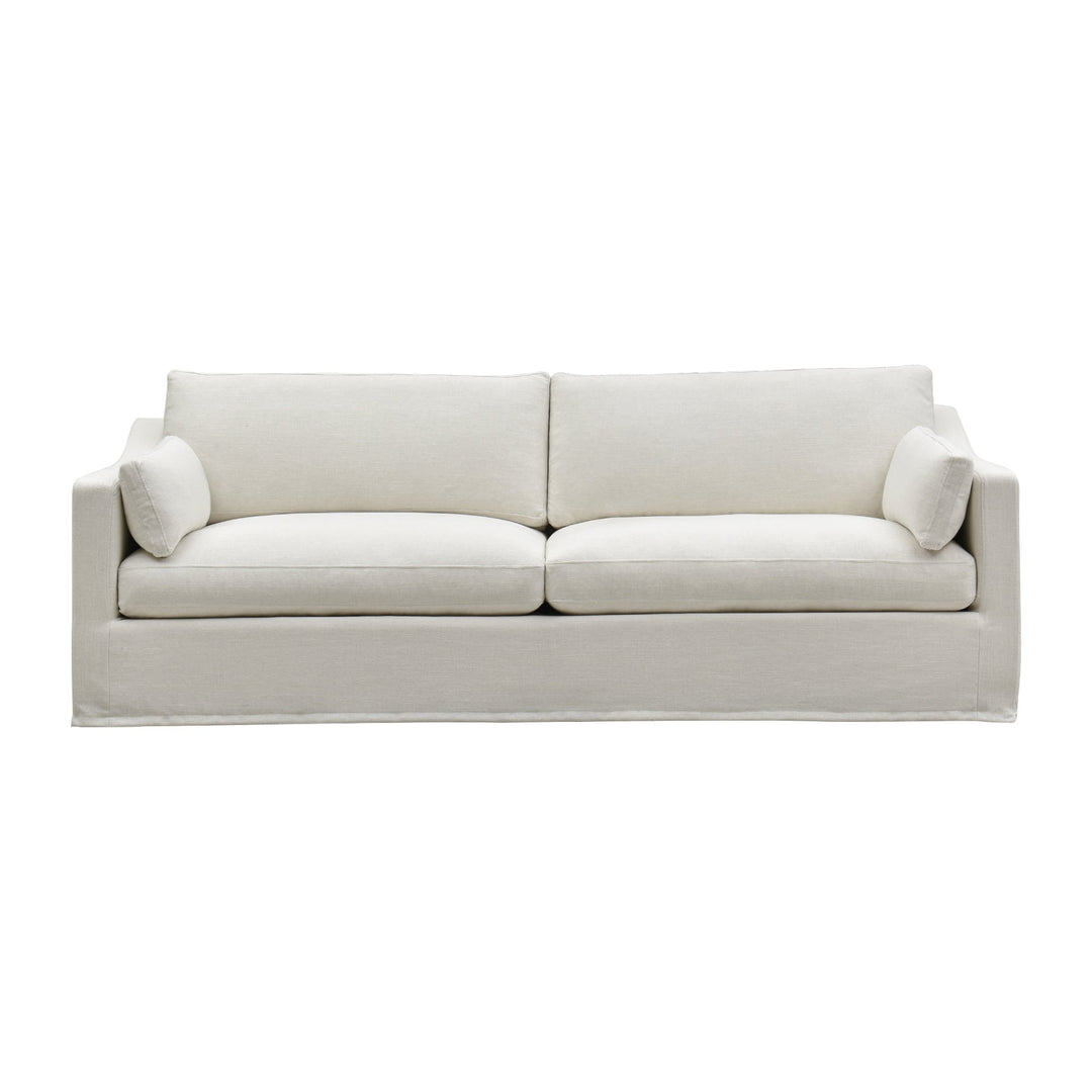 Clovelly 4 Seat Hamptons Sofa Ivory Linen Blend