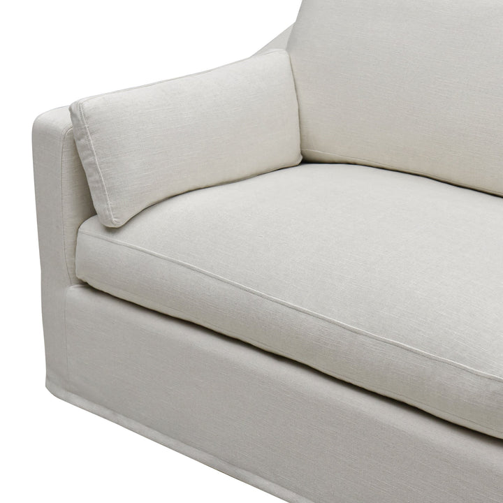 Clovelly 4 Seat Hamptons Sofa Ivory Linen Blend