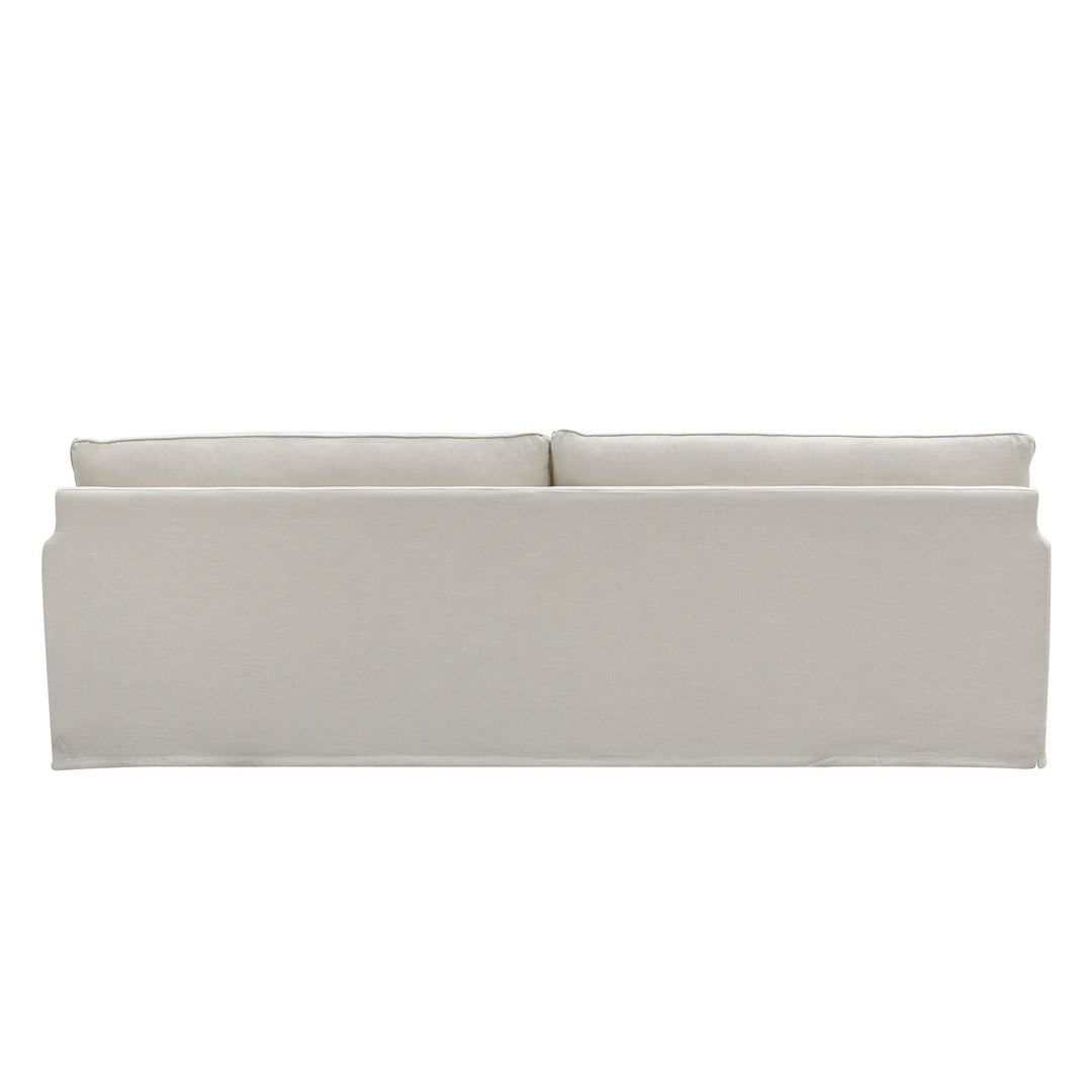 Slip Cover Only - Byron 4 Seat Hamptons Sofa Ivory Linen Blend