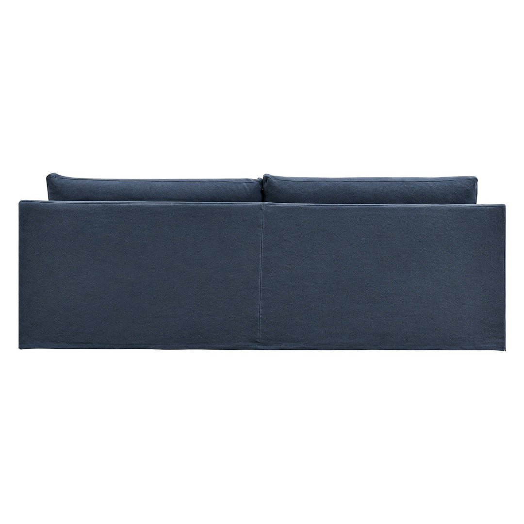 Clovelly 2 Seat Hamptons Sofa Navy Linen Blend