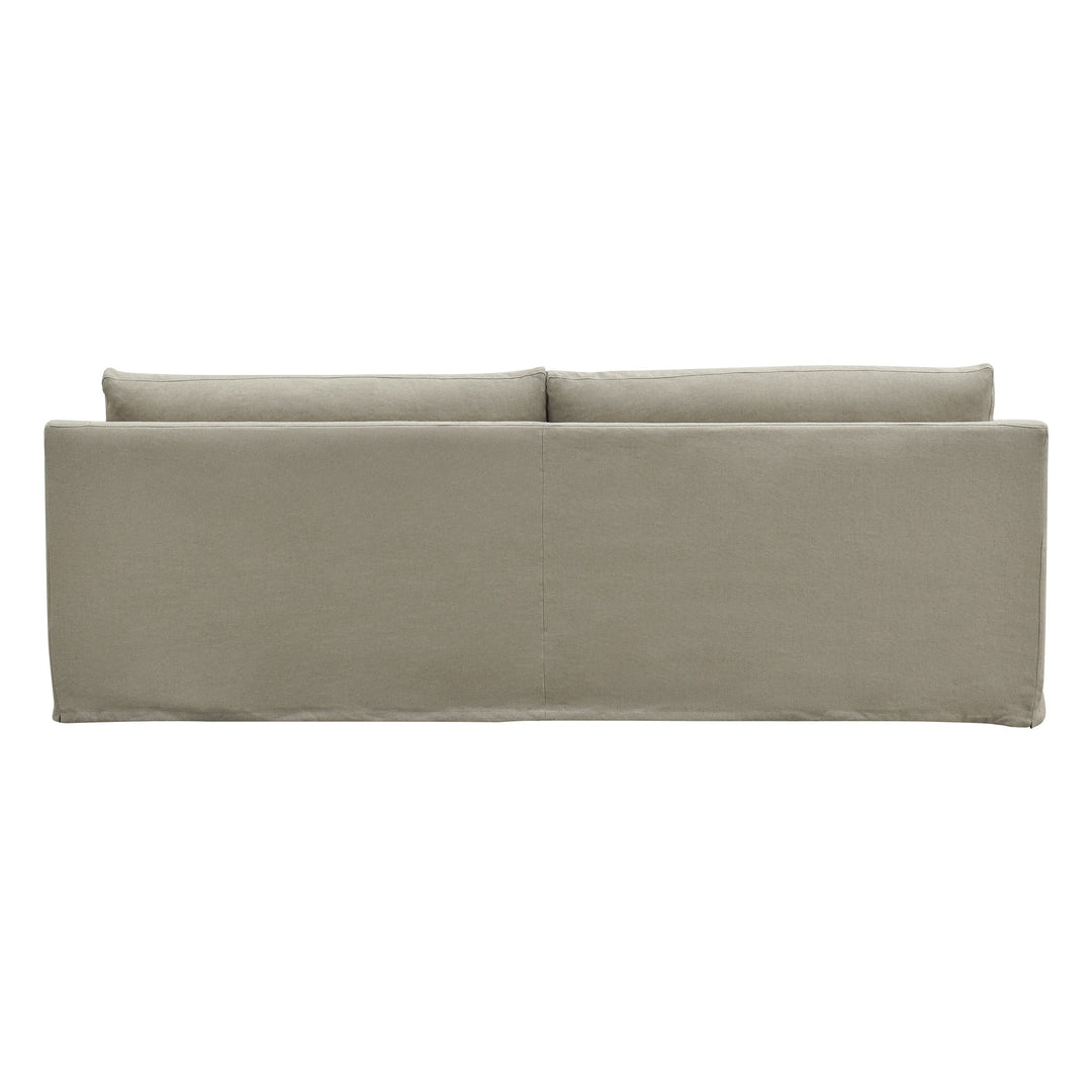 Clovelly 3 Seat Hamptons Sofa Natural Linen Blend