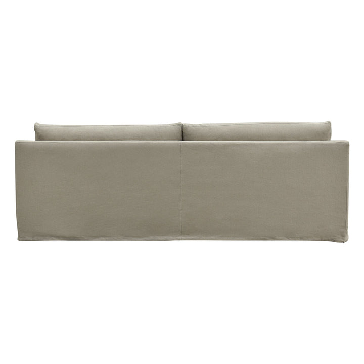 Clovelly 3 Seat Hamptons Sofa Natural Linen Blend