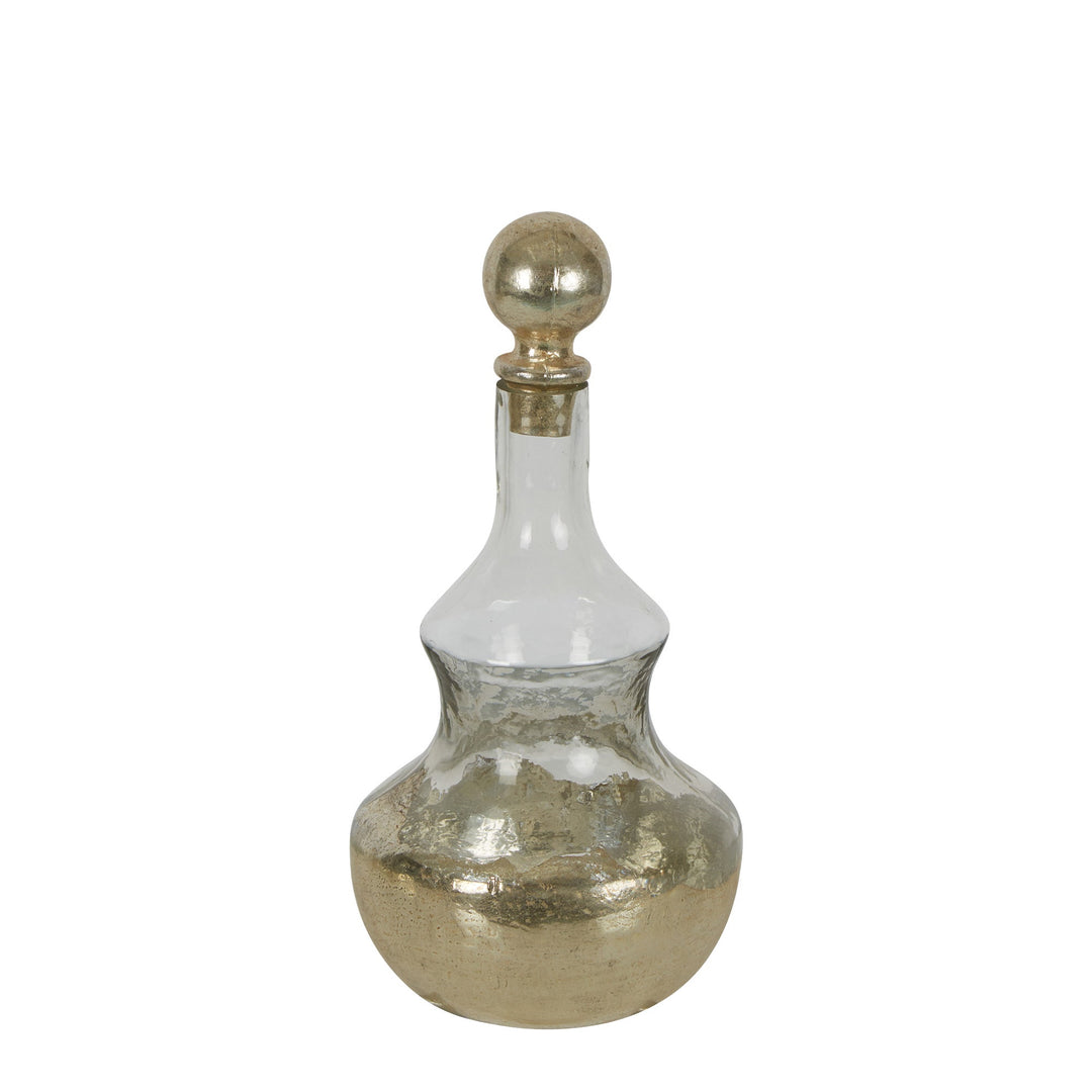 Giselle Glass Decorative Decanter Gold Small