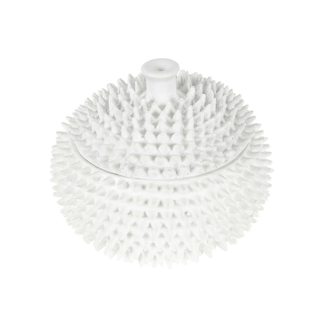 Manus Spike Bowl W/ Lid Large White