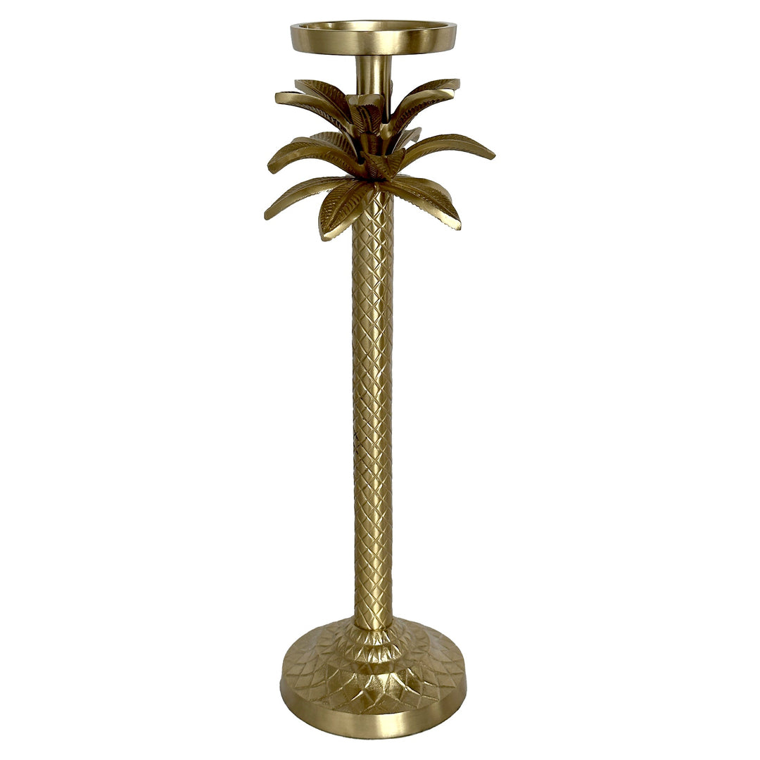 Raffles Palm Candle Stick Gold Mediu...