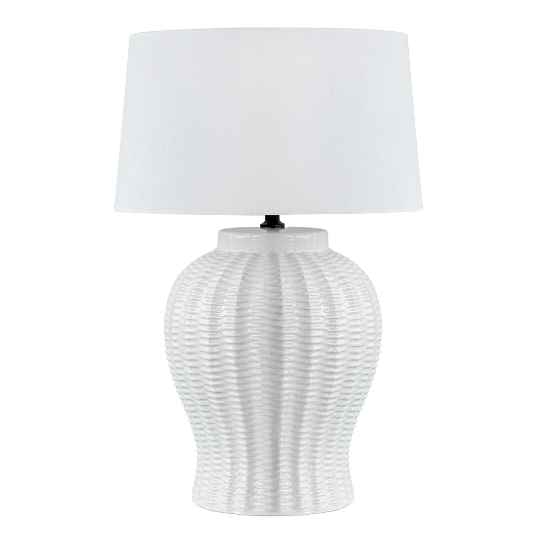 Drawbridge Ceramic Table Lamp Base White