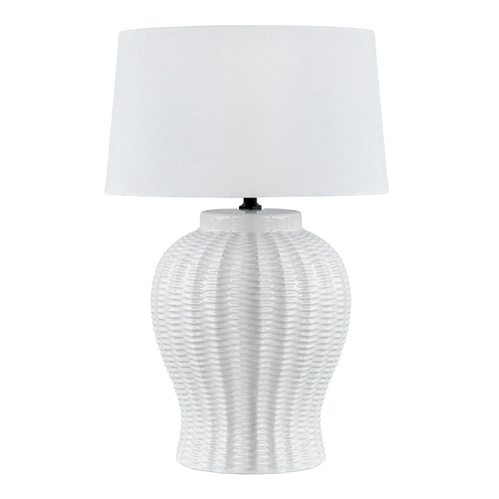 Drawbridge Ceramic Table Lamp Base White