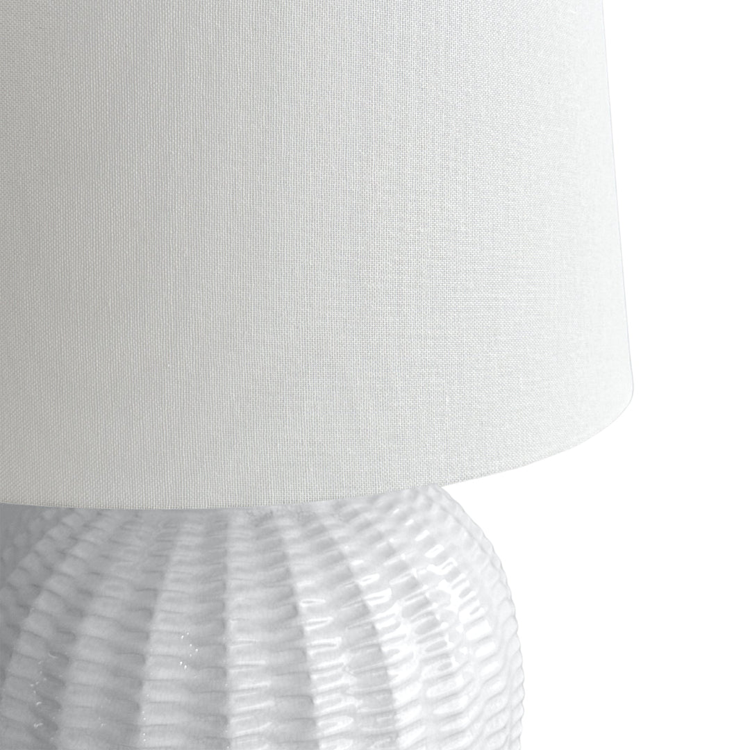 Drawbridge Ceramic Table Lamp Base White