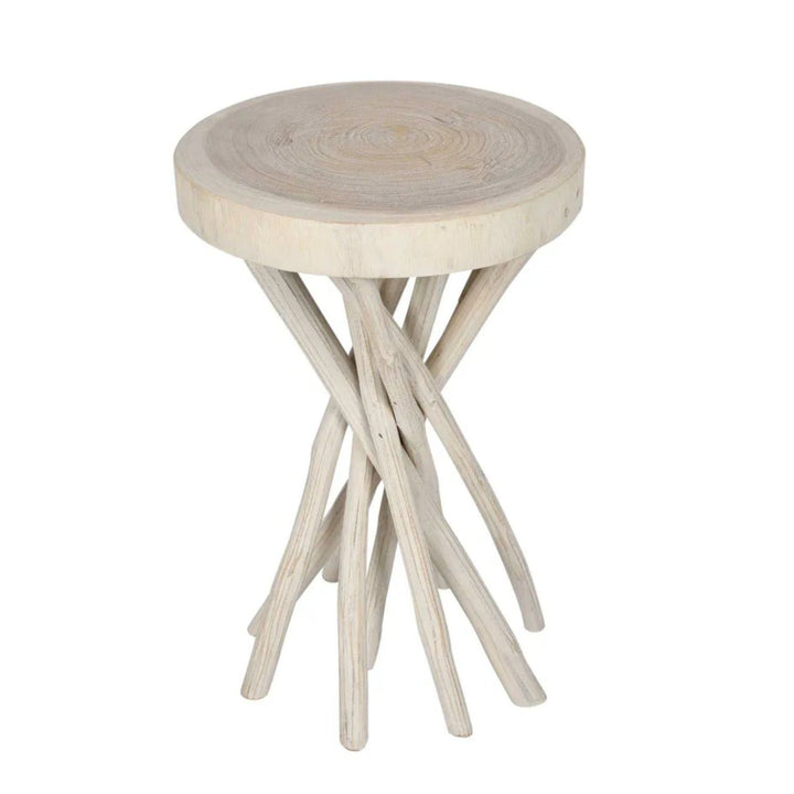 Tiki Table White Wash