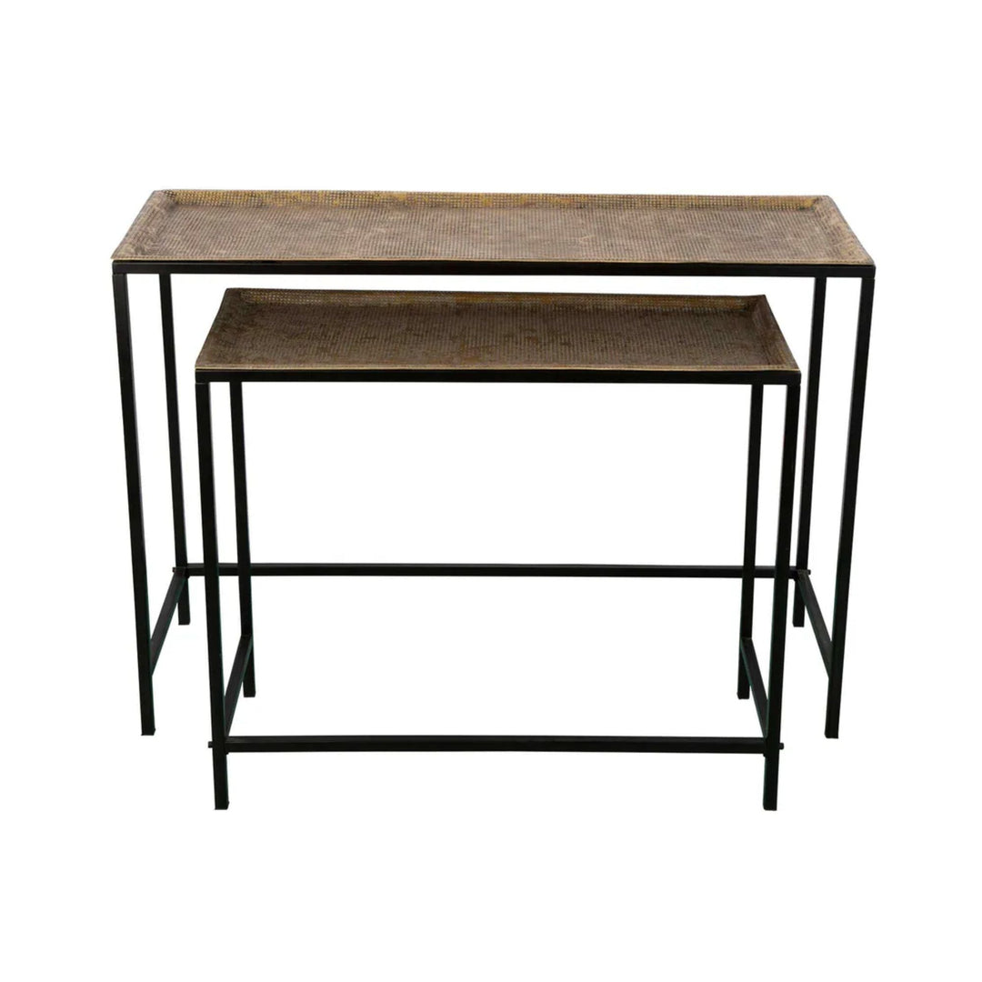 Bali Console Set of 2 Gold