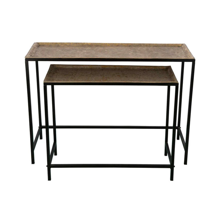 Bali Console Set of 2 Gold