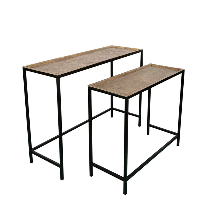 Bali Console Set of 2 Gold