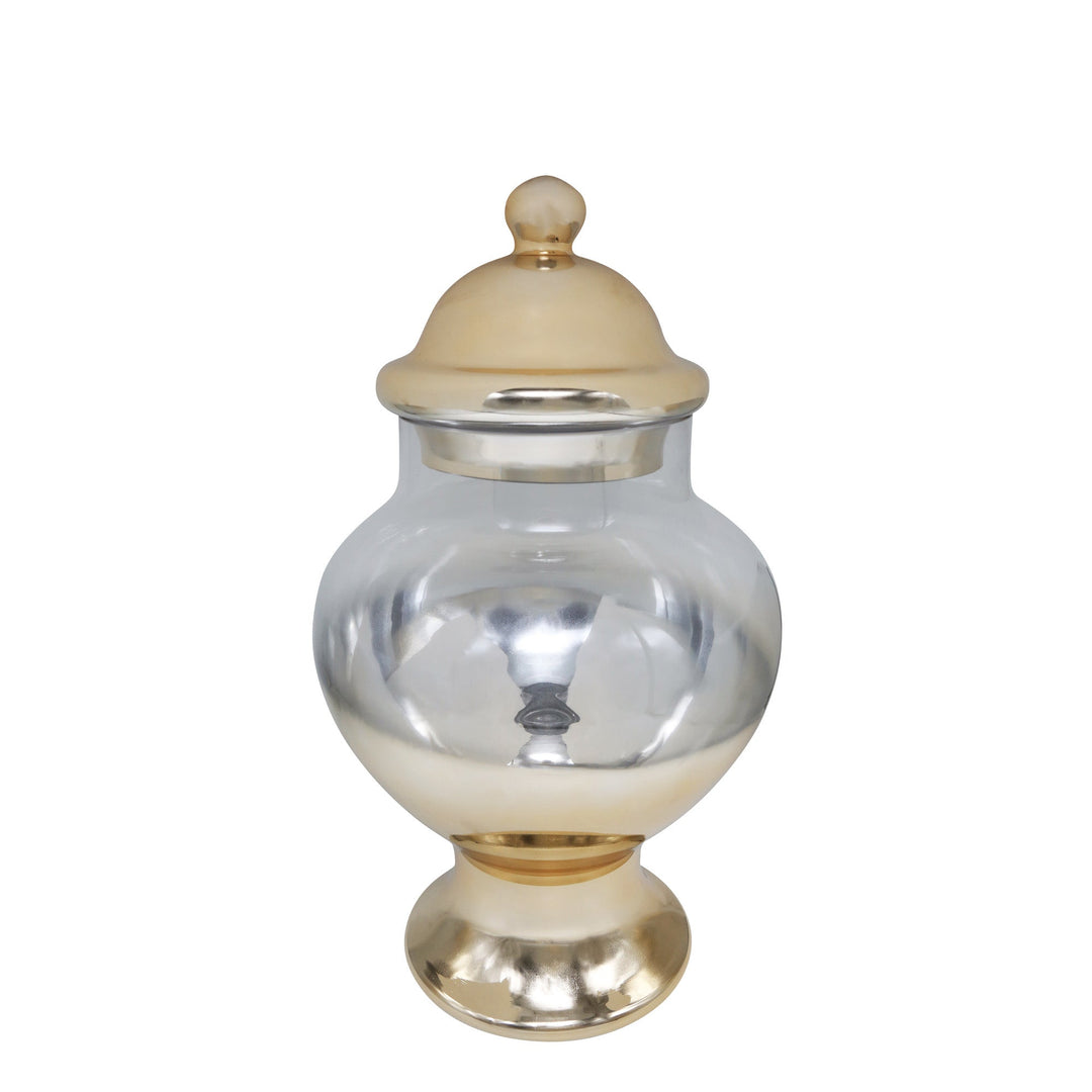 Layana Gold Glass Jar Large