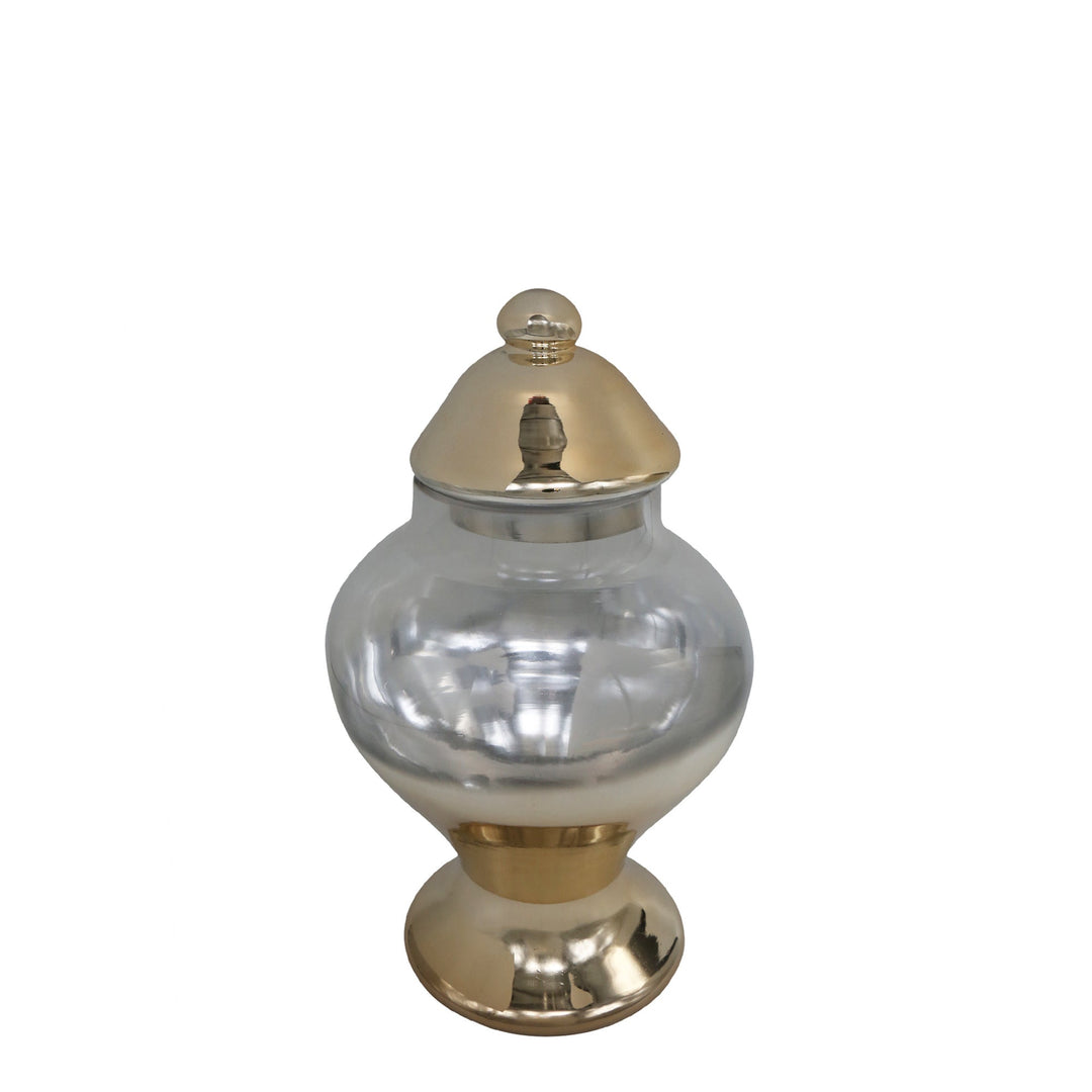 Layana Gold Glass Jar Small