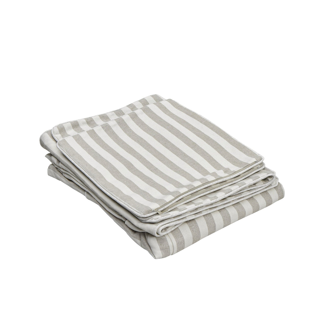 3 Seat Slip Cover - Noosa Natural Stripe