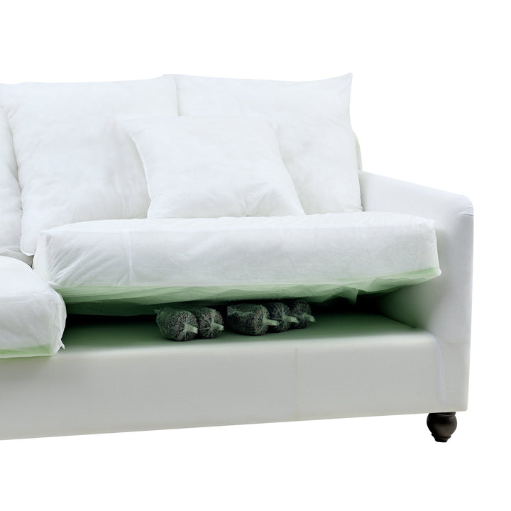 Noosa 3 Seat Hamptons Sofa Ivory Linen Blend