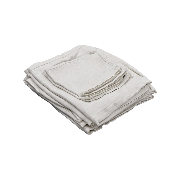 Slip Cover Only - Clovelly 4 Seat Hamptons Sofa Ivory Linen Blend