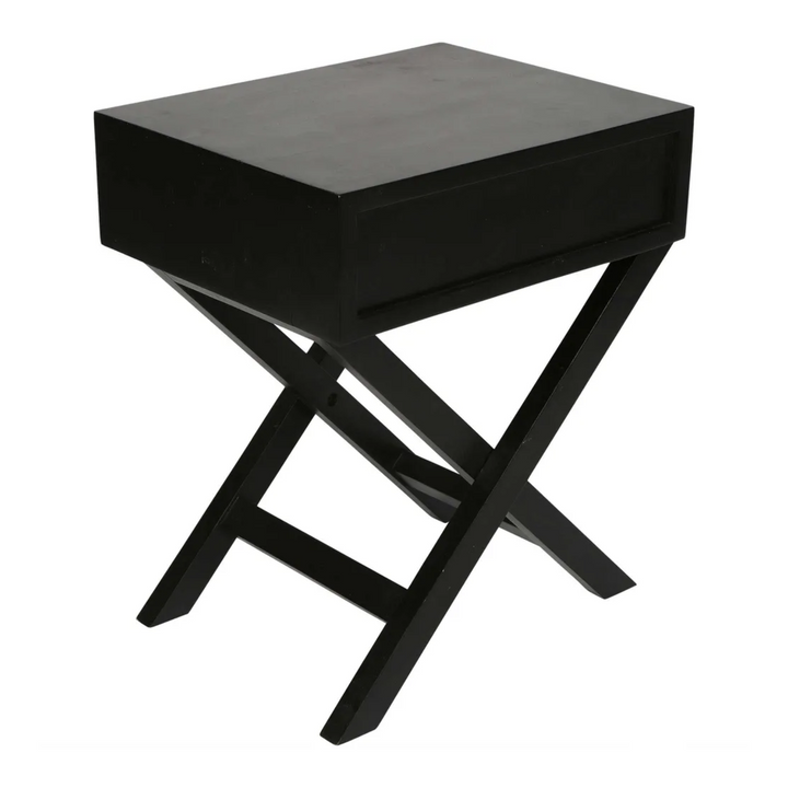 Toga Bedside Table Black