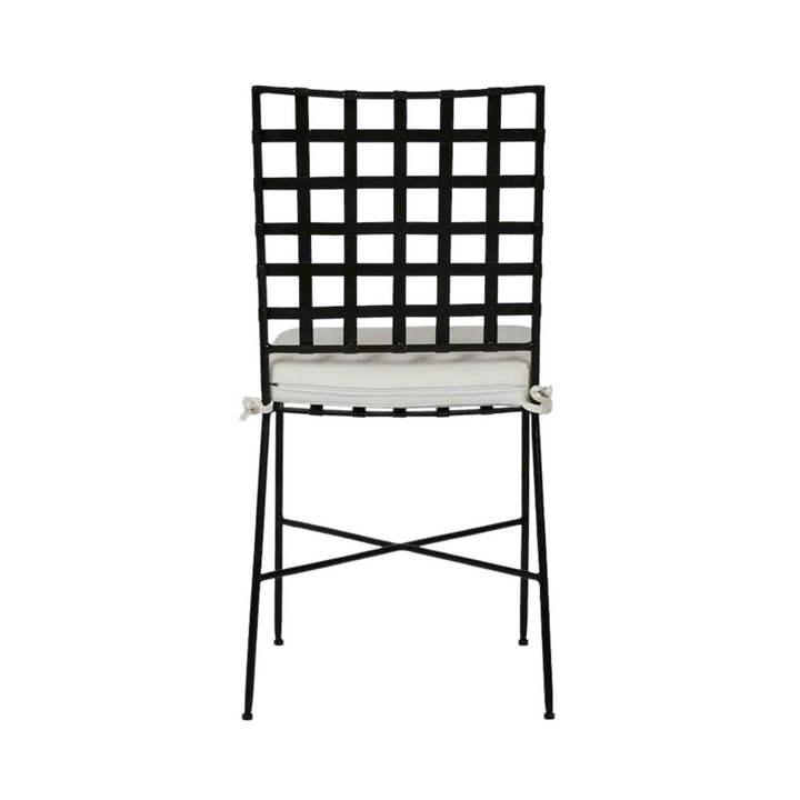 Sheffield Iron Outdoor Dining Chair with cushion