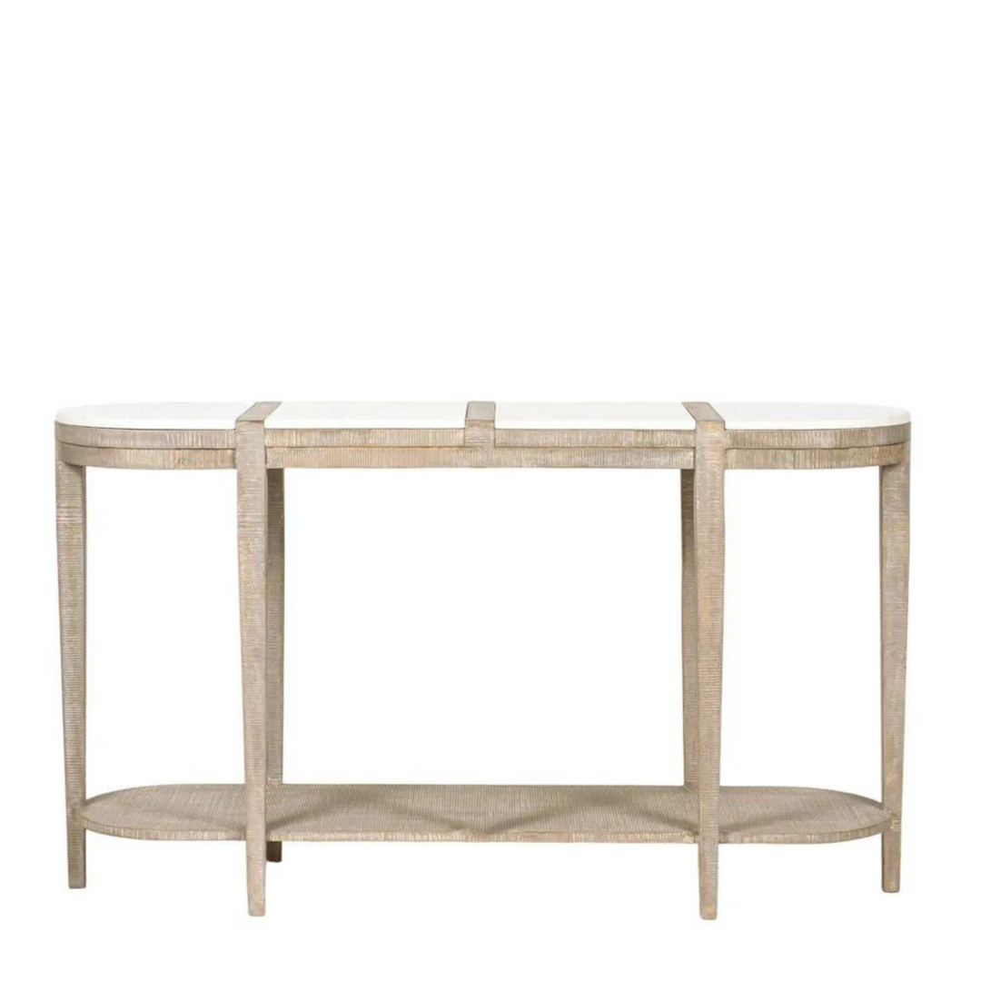 Cantara Marble Oval Console