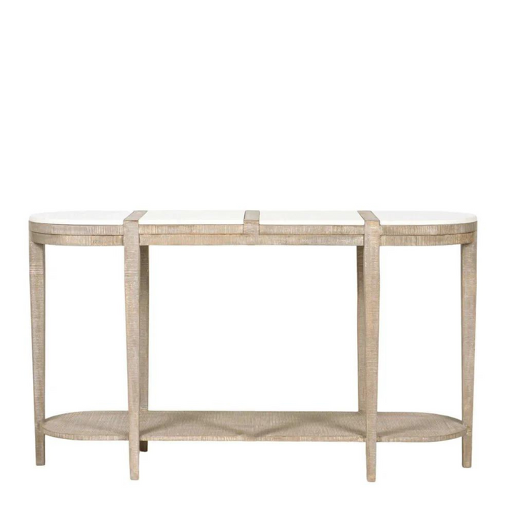 Cantara Marble Oval Console