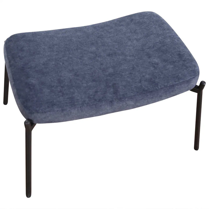 Justin Armchair with Stool Navy