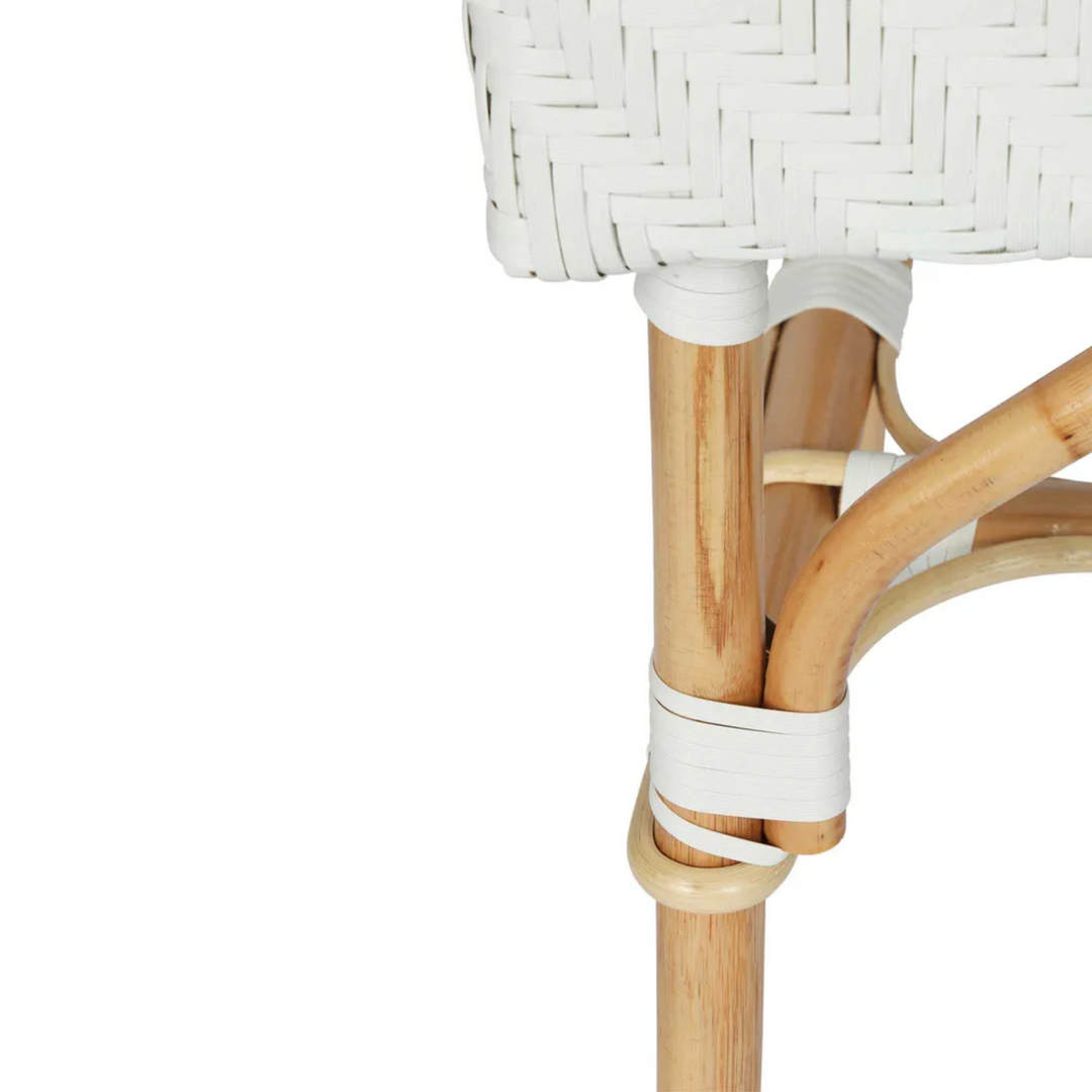 Missoli Rattan Bench Ivory
