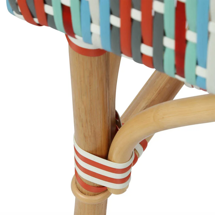 Missoli Rattan Bench Multi Colour