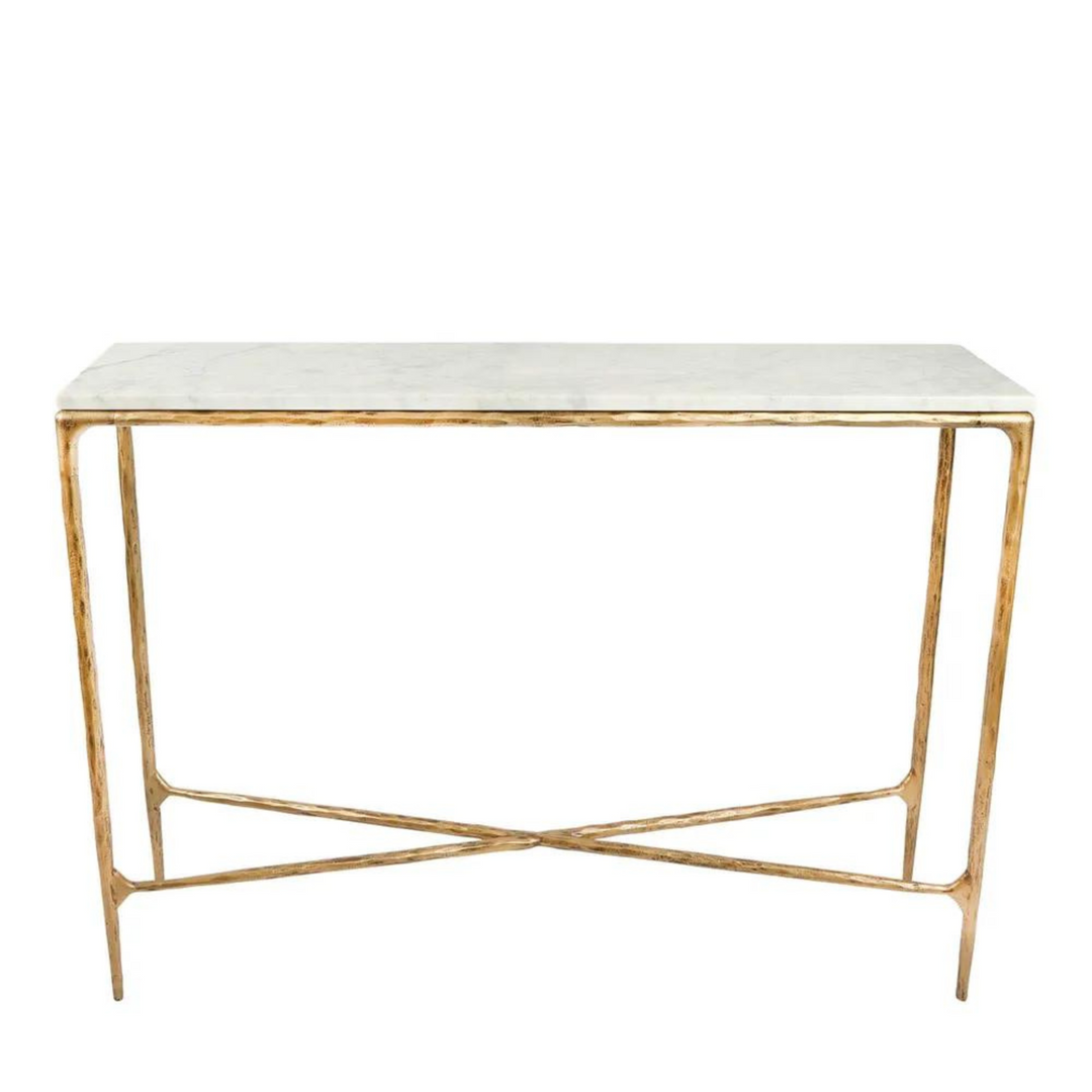 Leo Marble Console Gold
