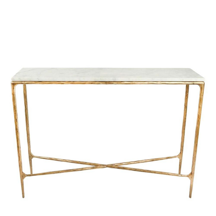 Leo Marble Console Gold