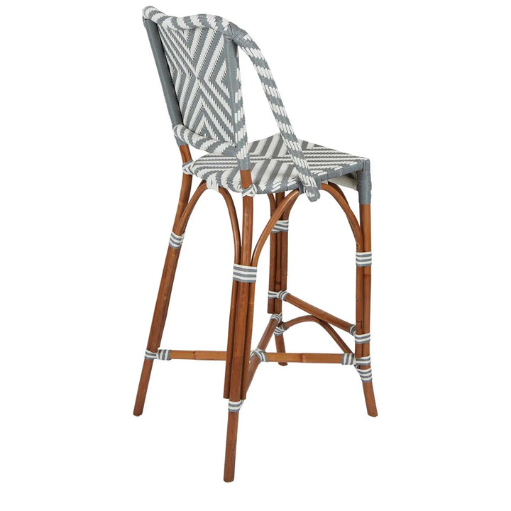 Normandy Rattan Counter Stool Grey