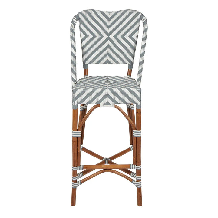 Normandy Rattan Counter Stool Grey