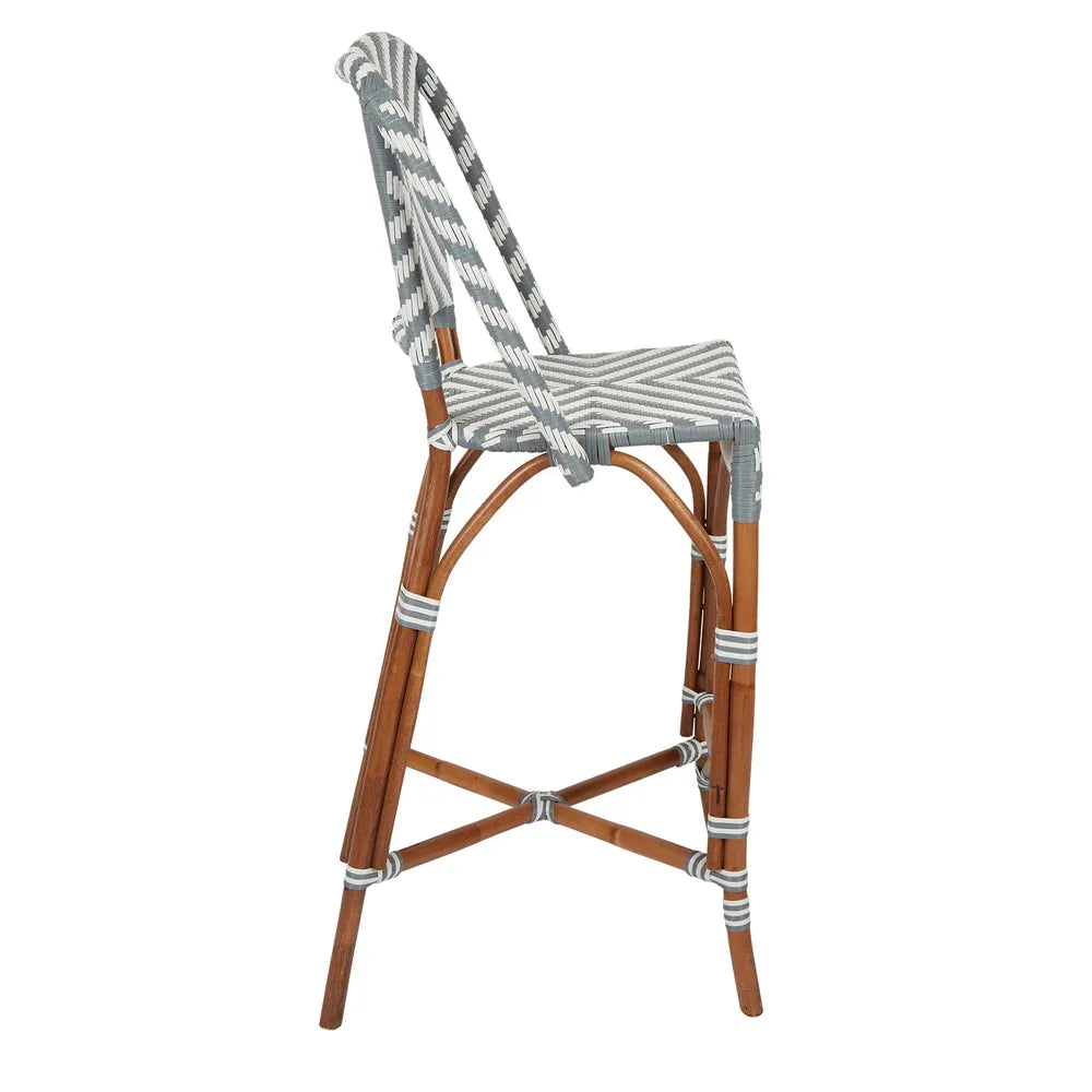 Normandy Rattan Counter Stool Grey